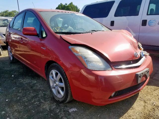 JTDKB20U683434404 - 2008 TOYOTA PRIUS RED photo 1