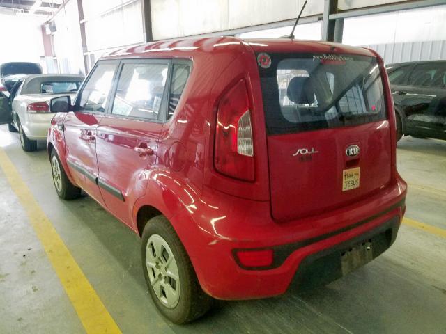 KNDJT2A58D7590527 - 2013 KIA SOUL RED photo 3