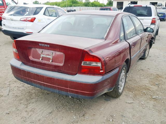 YV1TS94D7Y1095343 - 2000 VOLVO S80 RED photo 4