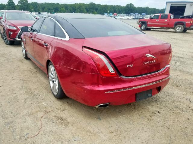 SAJWA2GB6BLV16442 - 2011 JAGUAR XJL RED photo 3