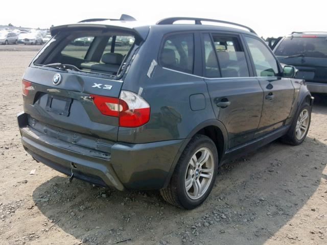 WBXPA93436WG79935 - 2006 BMW X3 3.0I BLACK photo 4