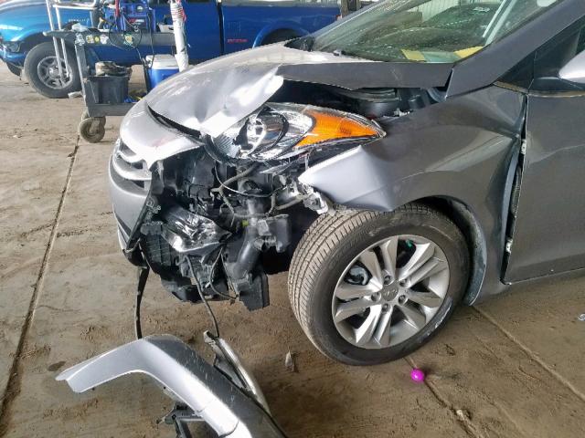 KMHD35LH0EU174671 - 2014 HYUNDAI ELANTRA GT SILVER photo 9