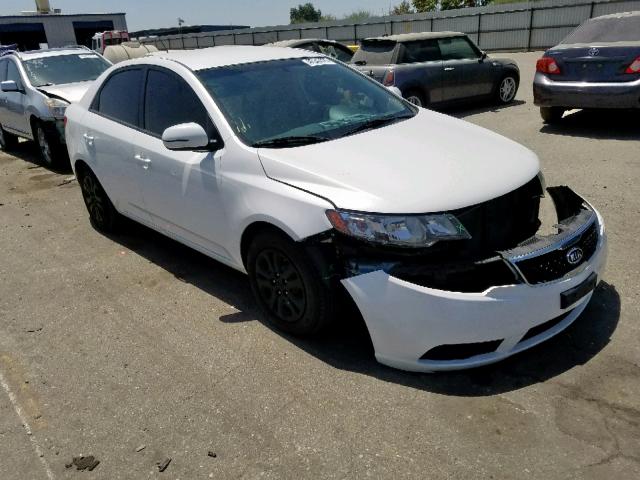 KNAFU4A24C5564261 - 2012 KIA FORTE EX WHITE photo 1