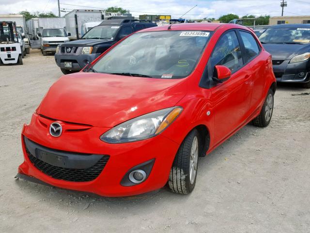 JM1DE1HZ6B0106855 - 2011 MAZDA MAZDA2 RED photo 2