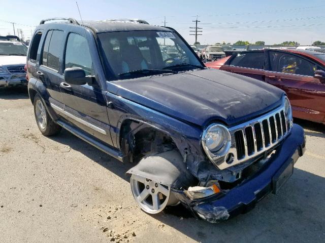 1J4GK58K06W114561 - 2006 JEEP LIBERTY LI BLUE photo 1