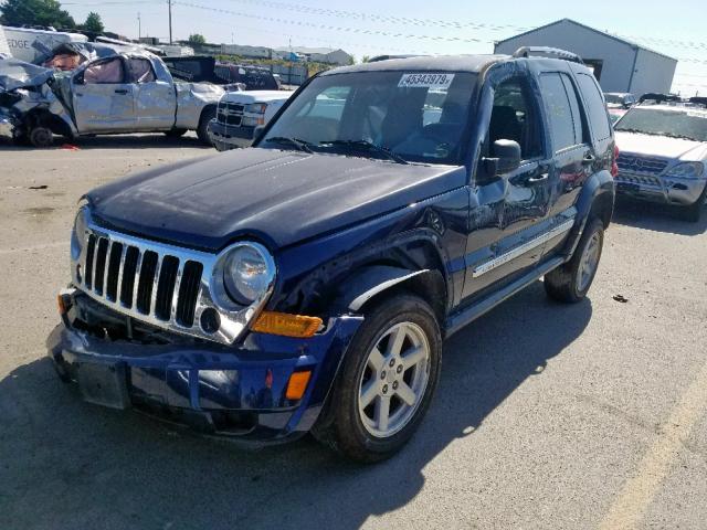 1J4GK58K06W114561 - 2006 JEEP LIBERTY LI BLUE photo 2