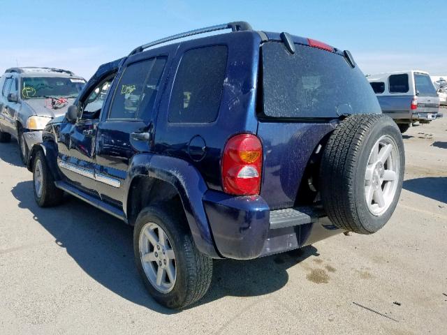 1J4GK58K06W114561 - 2006 JEEP LIBERTY LI BLUE photo 3