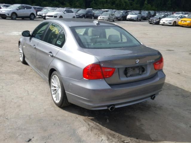 WBAPN7C53BA949018 - 2011 BMW 335 D GRAY photo 3