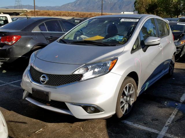 3N1CE2CP7FL390001 - 2015 NISSAN VERSA NOTE SILVER photo 2