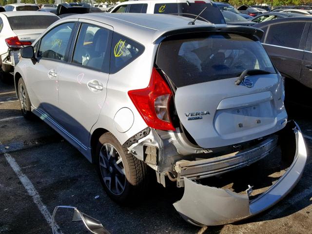 3N1CE2CP7FL390001 - 2015 NISSAN VERSA NOTE SILVER photo 3