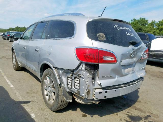 5GAKVBKD5FJ144900 - 2015 BUICK ENCLAVE SILVER photo 3