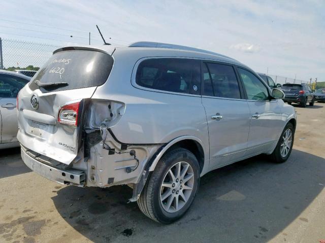 5GAKVBKD5FJ144900 - 2015 BUICK ENCLAVE SILVER photo 4