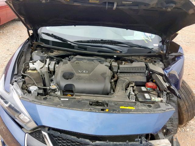 1N4AA6AP8JC379643 - 2018 NISSAN MAXIMA 3.5 BLUE photo 7