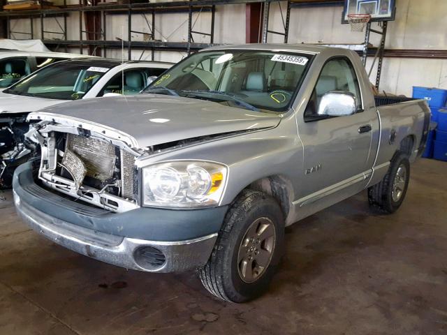 1D7HA16K48J151563 - 2008 DODGE RAM 1500 S SILVER photo 2