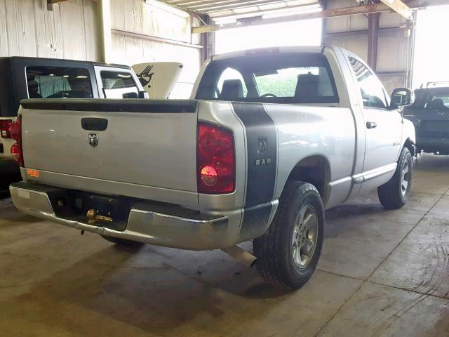 1D7HA16K48J151563 - 2008 DODGE RAM 1500 S SILVER photo 4