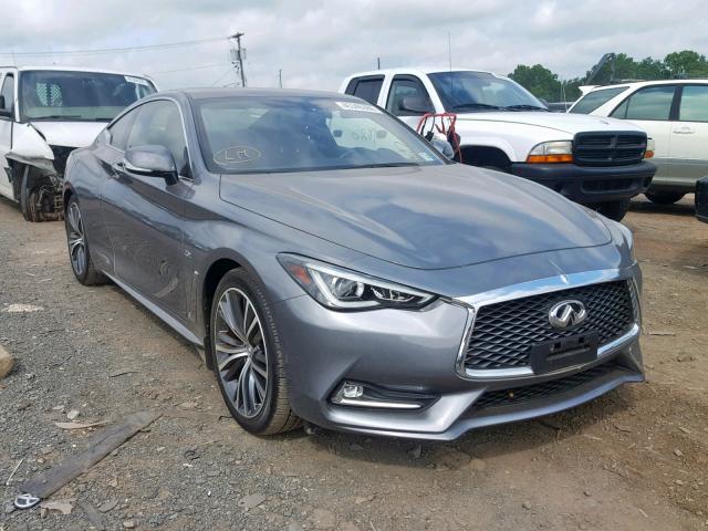 JN1CV7EL0HM320744 - 2017 INFINITI Q60 BASE GRAY photo 1