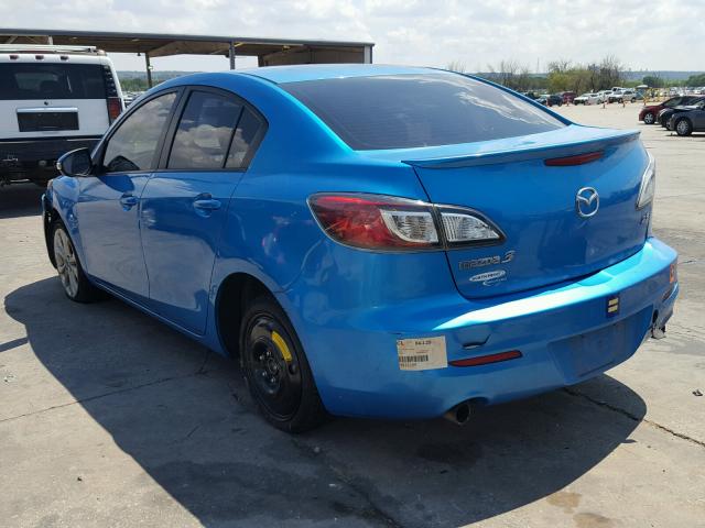 JM1BL1S53A1233493 - 2010 MAZDA 3 S BLUE photo 3