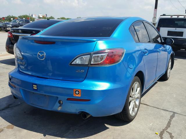 JM1BL1S53A1233493 - 2010 MAZDA 3 S BLUE photo 4