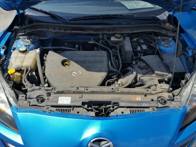 JM1BL1S53A1233493 - 2010 MAZDA 3 S BLUE photo 7