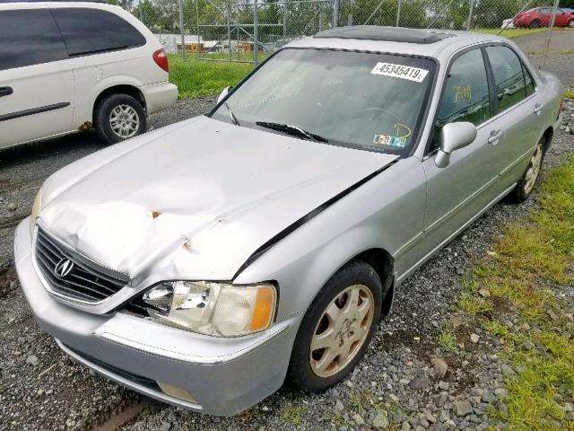 JH4KA96602C001364 - 2002 ACURA 3.5RL SILVER photo 2