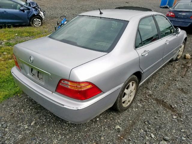 JH4KA96602C001364 - 2002 ACURA 3.5RL SILVER photo 4