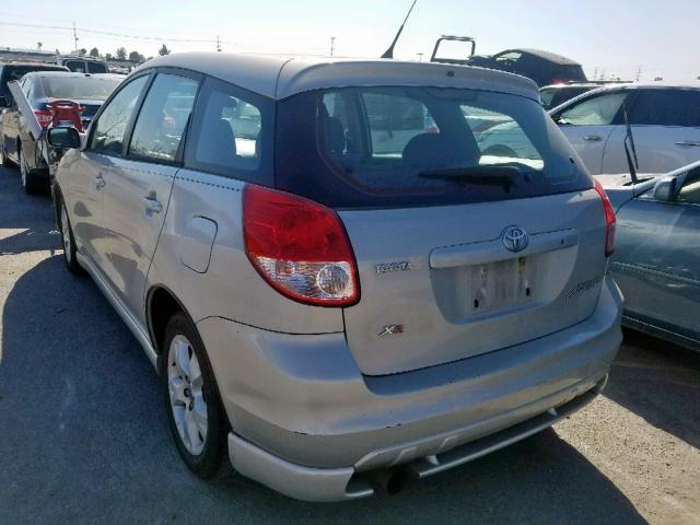 2T1KR32E23C063684 - 2003 TOYOTA MATRIX SILVER photo 3