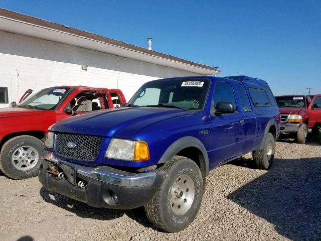 1FTZR45E13PA51950 - 2003 FORD RANGER SUP BLUE photo 2