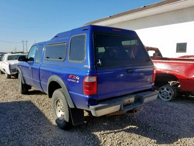 1FTZR45E13PA51950 - 2003 FORD RANGER SUP BLUE photo 3