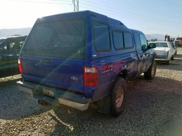 1FTZR45E13PA51950 - 2003 FORD RANGER SUP BLUE photo 4