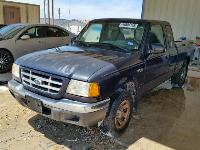 1FTYR14U51PA88743 - 2001 FORD RANGER SUP BLUE photo 2