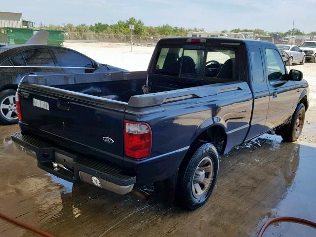 1FTYR14U51PA88743 - 2001 FORD RANGER SUP BLUE photo 4