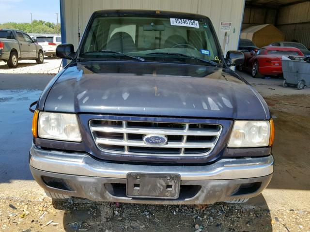 1FTYR14U51PA88743 - 2001 FORD RANGER SUP BLUE photo 9