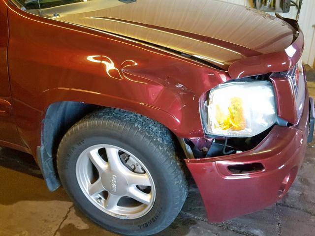 1GKDT13S352261411 - 2005 GMC ENVOY MAROON photo 9