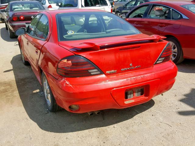 1G2NF52E33C115323 - 2003 PONTIAC GRAND AM S RED photo 3