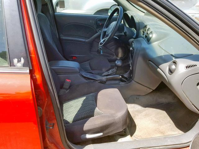 1G2NF52E33C115323 - 2003 PONTIAC GRAND AM S RED photo 5