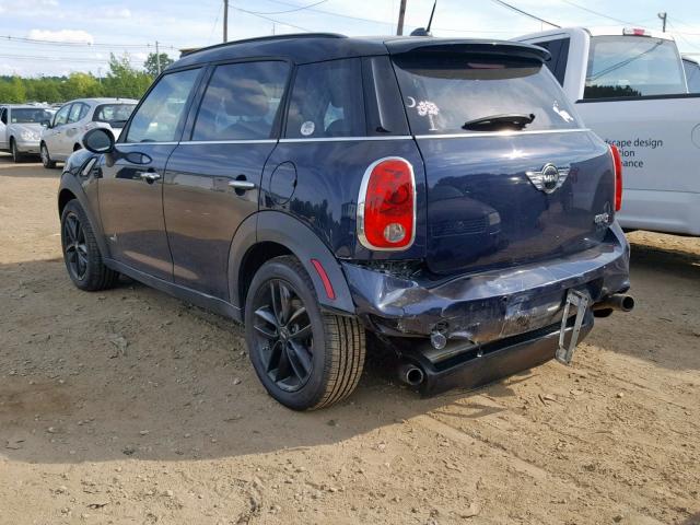 WMWZC5C57DWP30782 - 2013 MINI COOPER S C BLUE photo 3