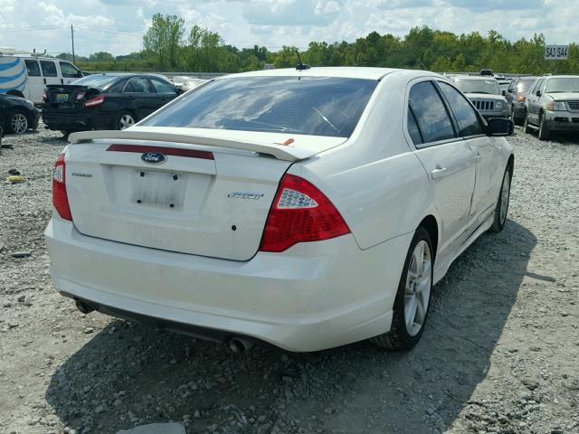 3FAHP0KCXCR352227 - 2012 FORD FUSION SPO WHITE photo 4