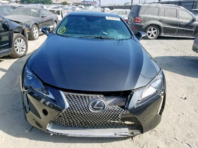 JTHHP5AY7JA005576 - 2018 LEXUS LC 500 BLACK photo 9