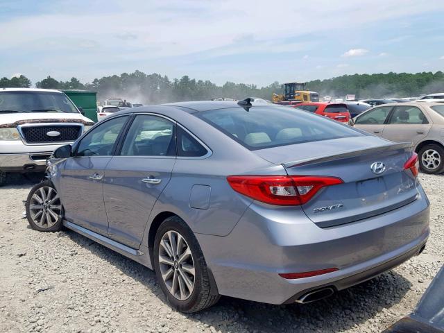 5NPE34AF9GH313844 - 2016 HYUNDAI SONATA SPO SILVER photo 3