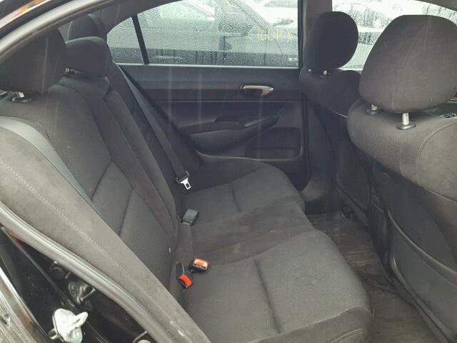 2HGFA1F65BH010662 - 2011 HONDA CIVIC LX-S BLACK photo 6