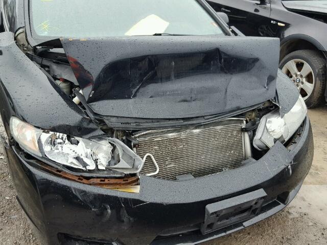 2HGFA1F65BH010662 - 2011 HONDA CIVIC LX-S BLACK photo 9