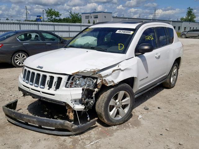 1J4NF4FB2BD275265 - 2011 JEEP COMPASS WHITE photo 2