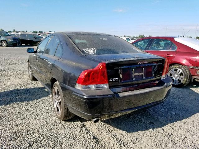 YV1RS547662553166 - 2006 VOLVO S60 T5 BLACK photo 3