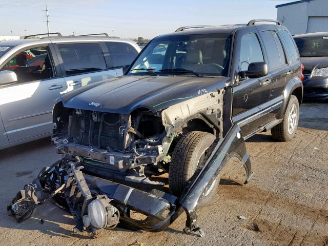 1J4GL58K97W713411 - 2007 JEEP LIBERTY LI BLACK photo 2