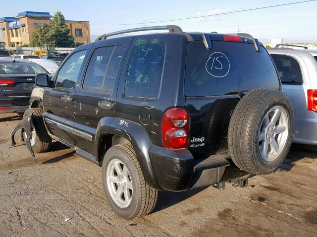 1J4GL58K97W713411 - 2007 JEEP LIBERTY LI BLACK photo 3