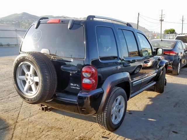 1J4GL58K97W713411 - 2007 JEEP LIBERTY LI BLACK photo 4