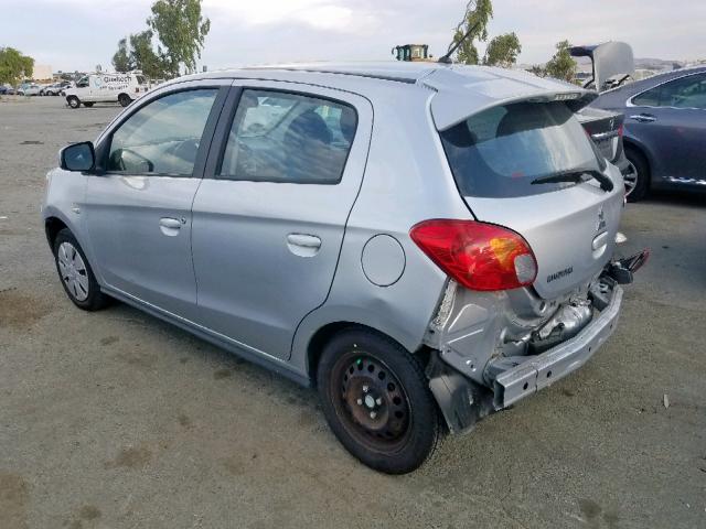 ML32A3HJ5FH032296 - 2015 MITSUBISHI MIRAGE DE SILVER photo 3