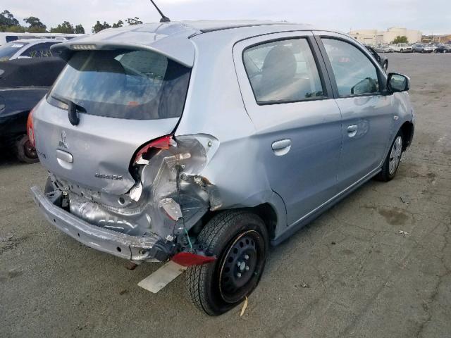 ML32A3HJ5FH032296 - 2015 MITSUBISHI MIRAGE DE SILVER photo 4