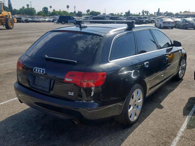 WAUKH74F36N142845 - 2006 AUDI A6 AVANT Q BLACK photo 4