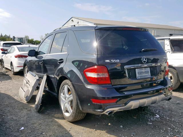 4JGBB7CB1AA532406 - 2010 MERCEDES-BENZ ML 550 4MA BLACK photo 3